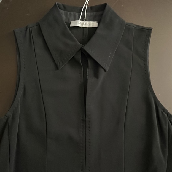 Max Mara sleeveless midi dress with classic collar NWT - Picture 13 of 15